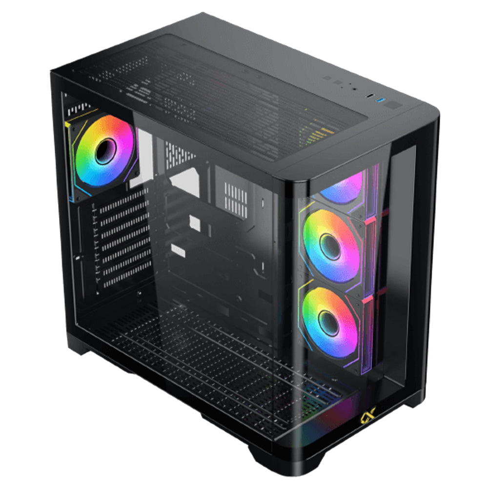 Xigmatek Crystal Storm ARGB Gaming Mid Tower Case + Asgard 80 Plus Bronze