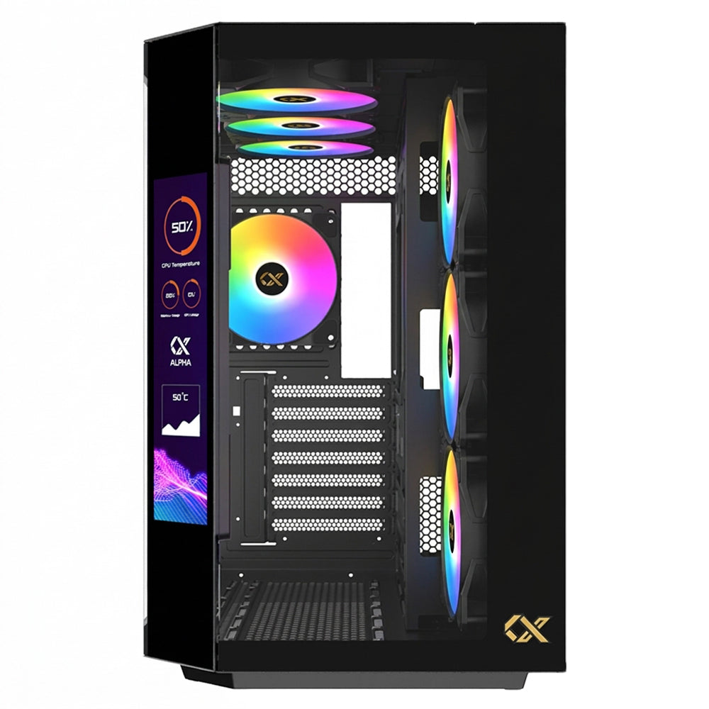 Xigmatek Cubi II LCD Gaming Mid Tower Case