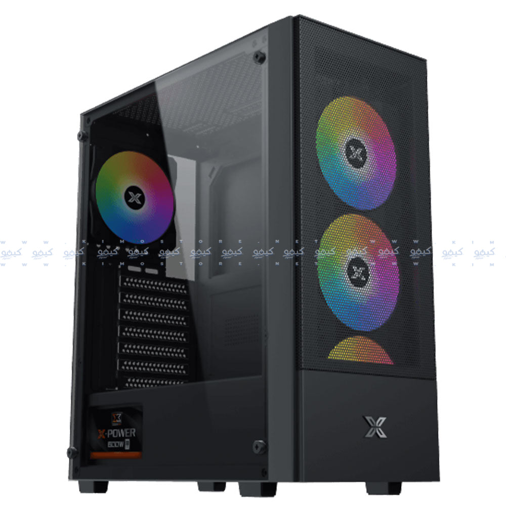 Xigmatek Hero II Air ARGB Gaming Mid Tower Case + X-Power 80 Plus White Power Supply 600W