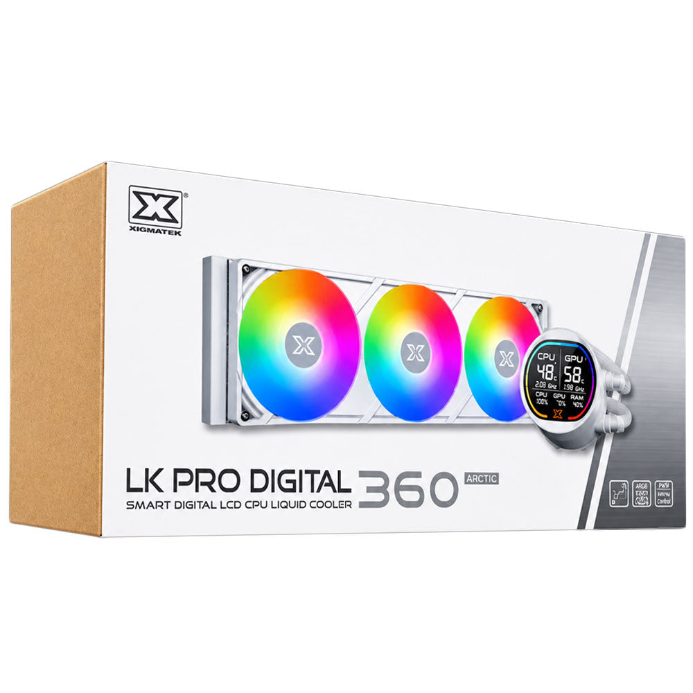 نظام تبريد مائي للبروسيسور زيجماتيك LK Pro 360 Digital L Arctic LCD