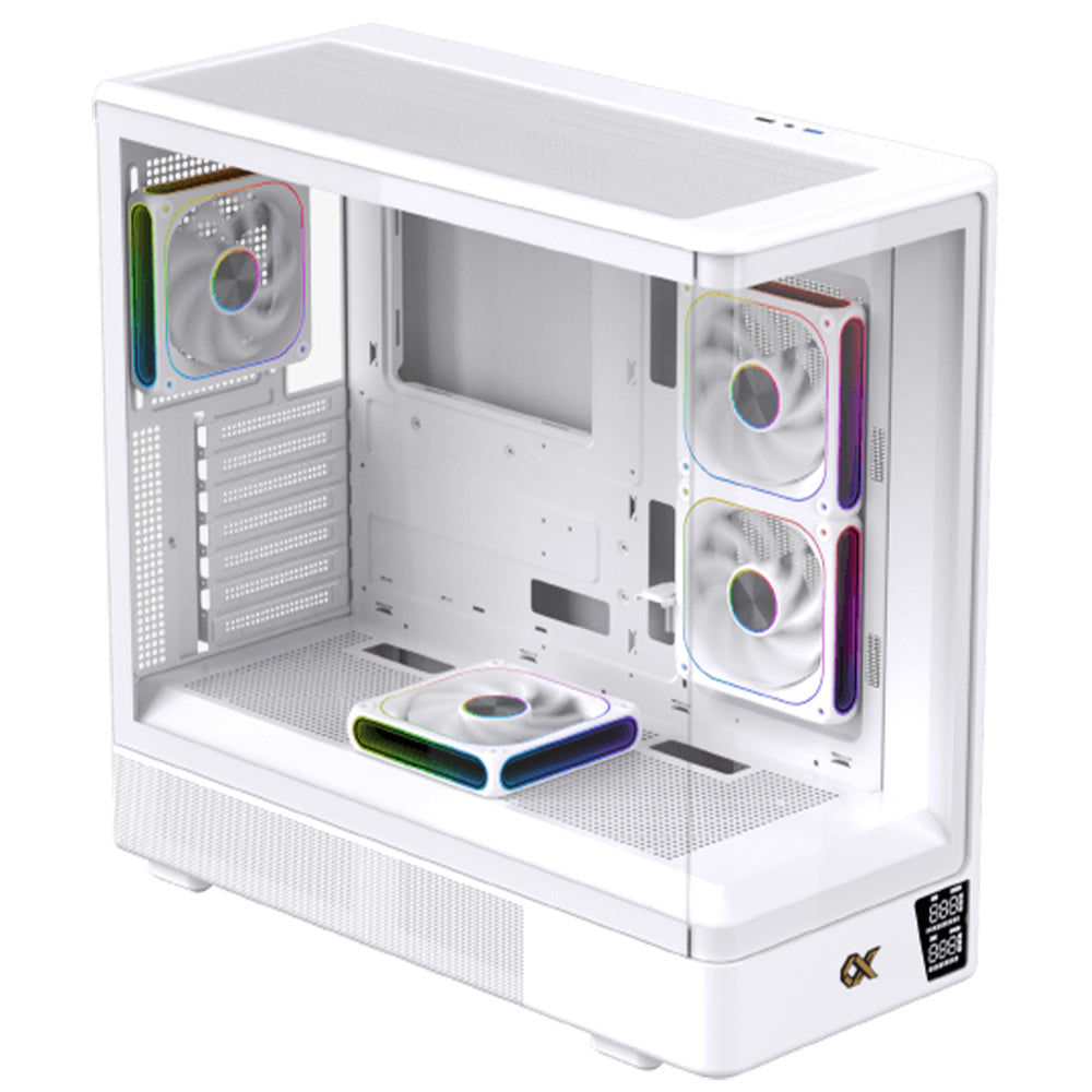 Xigmatek Moon DGT Arctic LCD ARGB Gaming Mid Tower Case