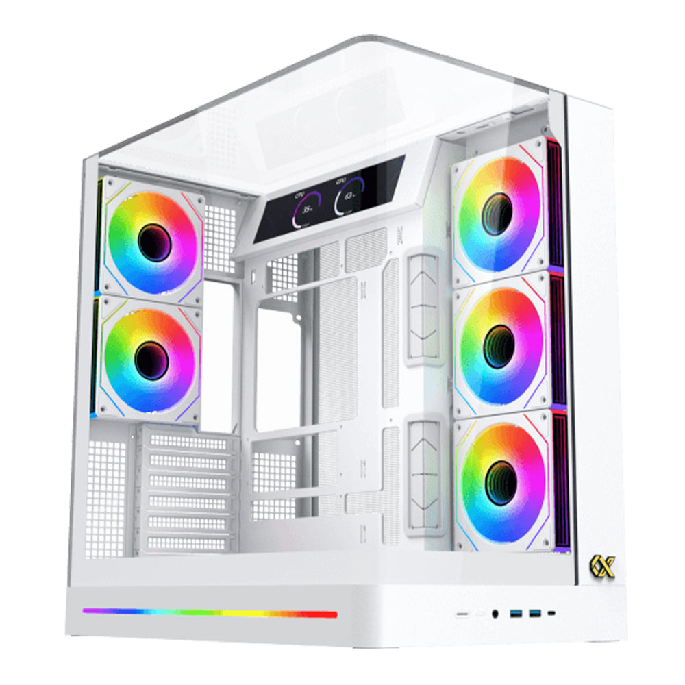 Xigmatek Pano II LCD Arctic ARGB Gaming Super Tower Case