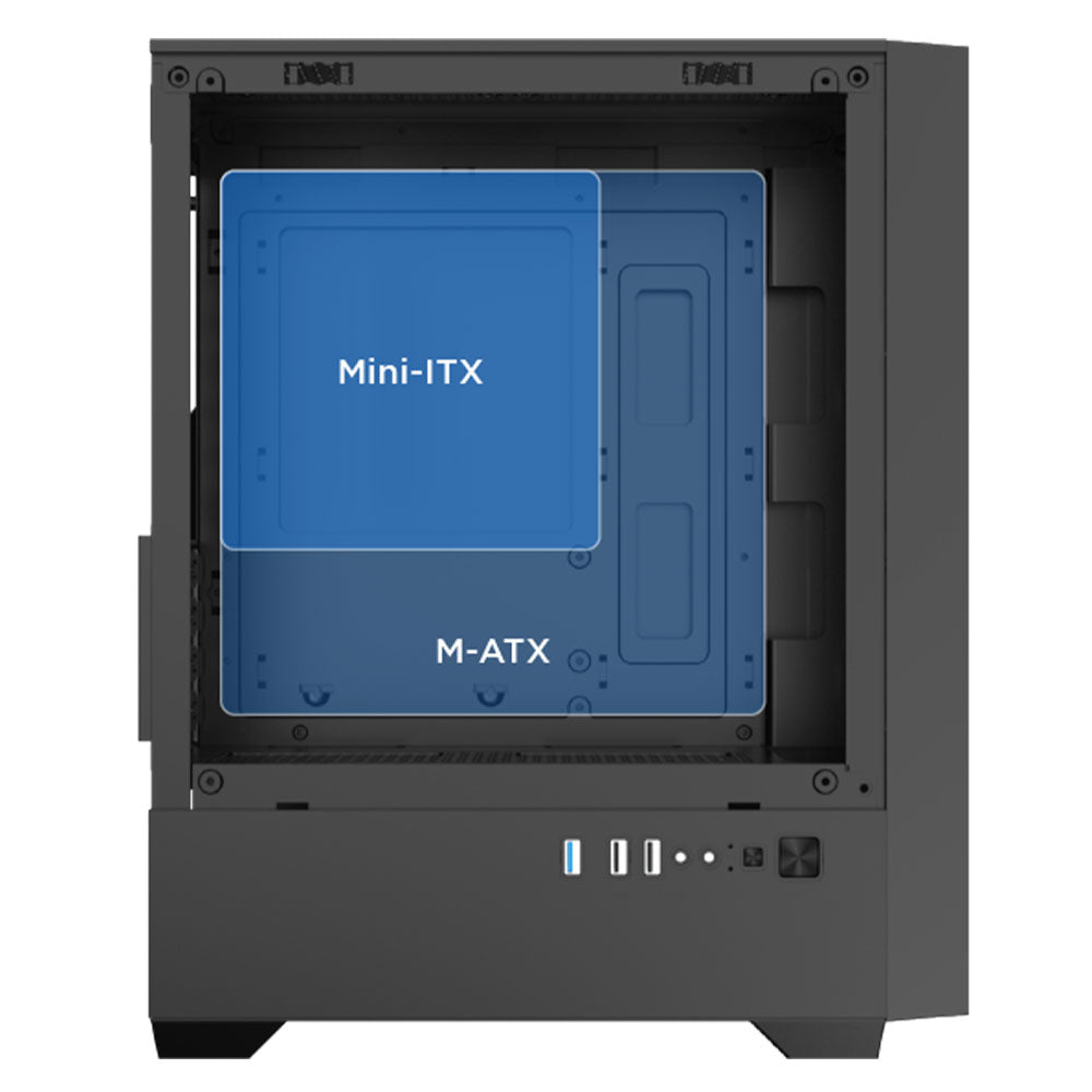 Xigmatek Sky M II RGB Gaming Micro Tower Case + X-Power 80 Plus White Power Supply 600W