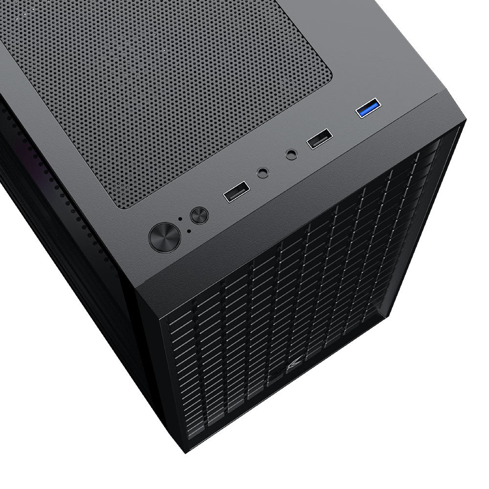 كيس ميد تاور زيجماتيك RGB جيمنج Sky M + باور سبلاي 80 بلس أبيض 600 وات X-Power