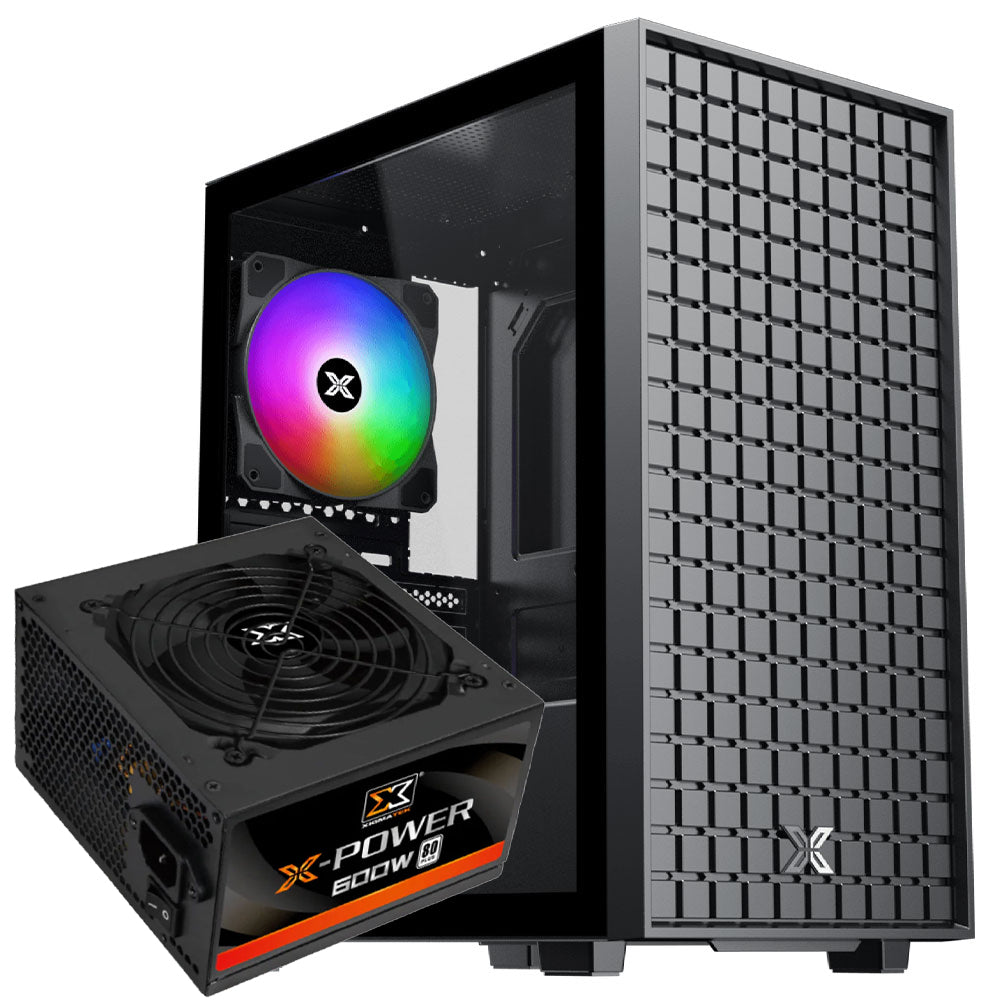 Xigmatek Sky M RGB Gaming Micro Tower Case + X-Power 80 Plus White Power Supply 600W