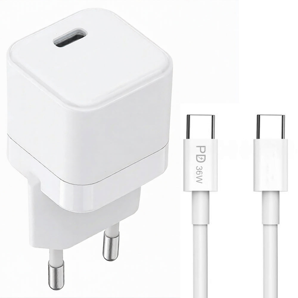 Zarad Z-010 Wall Charger PD Type-C + Type-C Cable 30W Fast Charging
