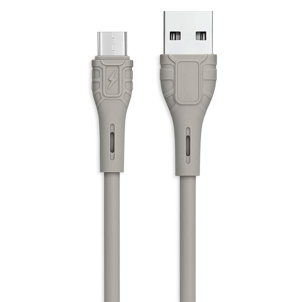 كابل شاحن موبايل زاراد يو اس بي إلى ميكرو بقوة 5 أمبير شحن سريع 1 متر Z-50 - أبيض