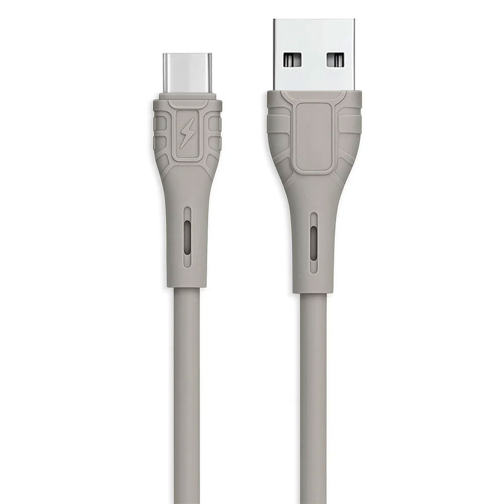 كابل شاحن موبايل زاراد يو اس بي إلى تايب سي بقوة 5 أمبير شحن سريع 1 متر Z-50 - أبيض