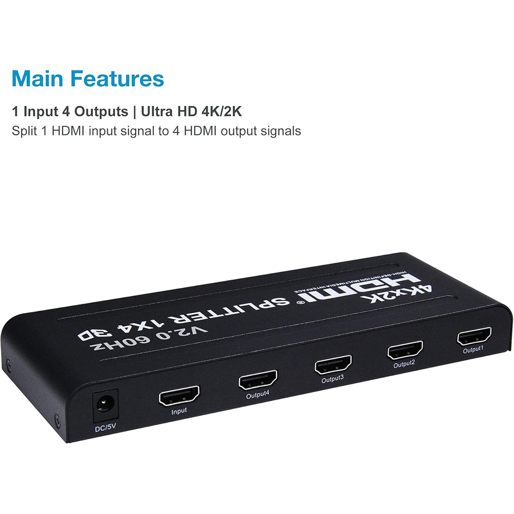 Zero HDMI Splitter To 4 HDMI