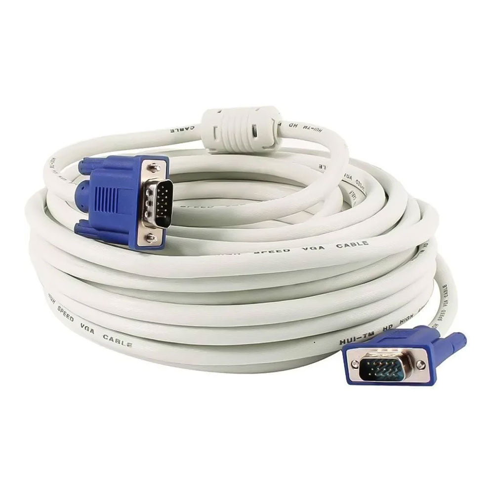 كابل شاشة VGA زيرو 10 متر - أبيض