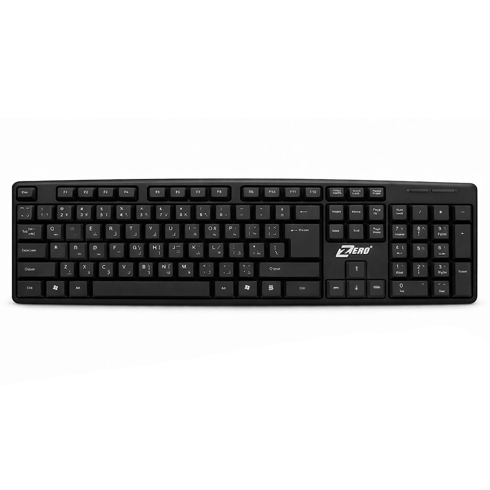 كيبورد زيرو سلكى إنجليزى و عربى ZR-200