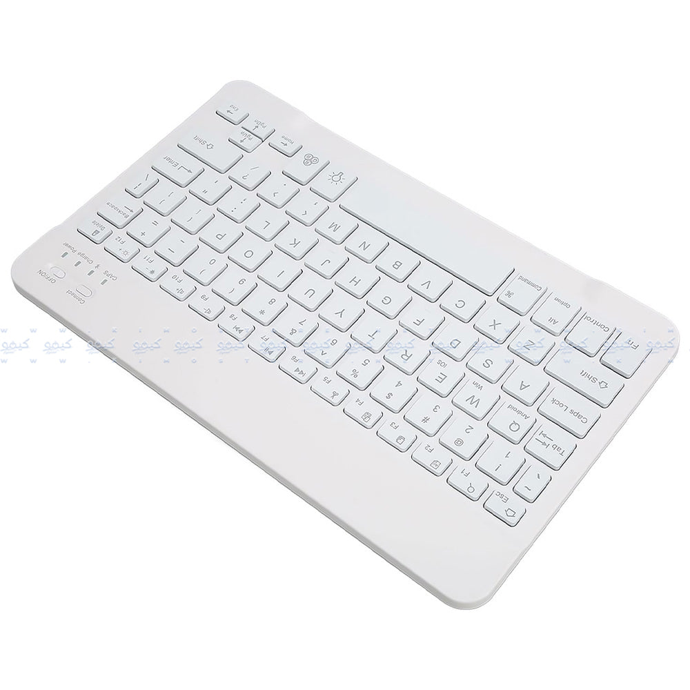 Zero ZR-3030 Bluetooth Wireless Keyboard English & Arabic - White