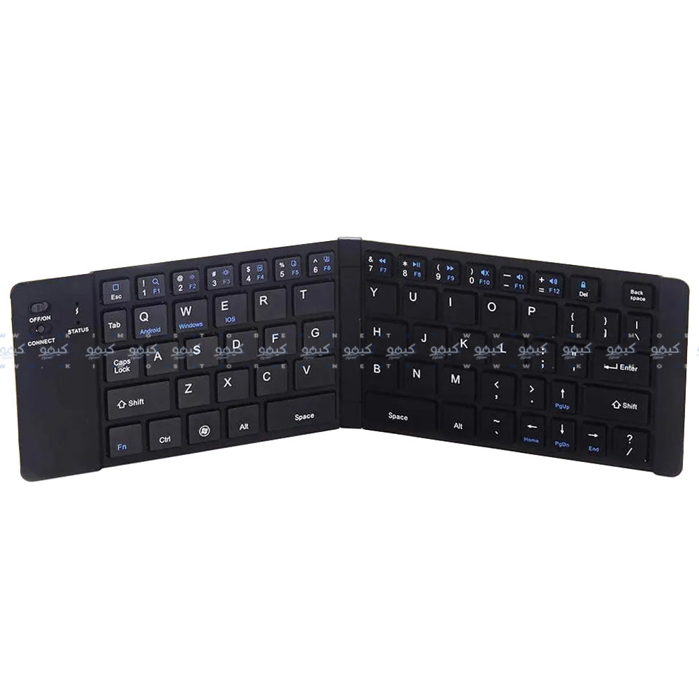 Zero ZR-3606 Foldable Rechargeable Bluetooth Wireless Keyboard English & Arabic