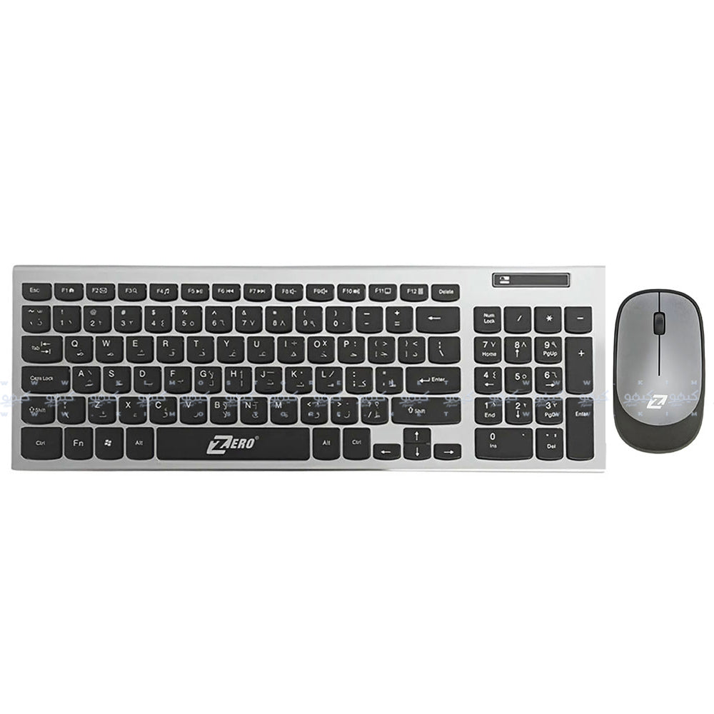 Zero ZR-5906 Wireless Keyboard + Mouse Combo English & Arabic