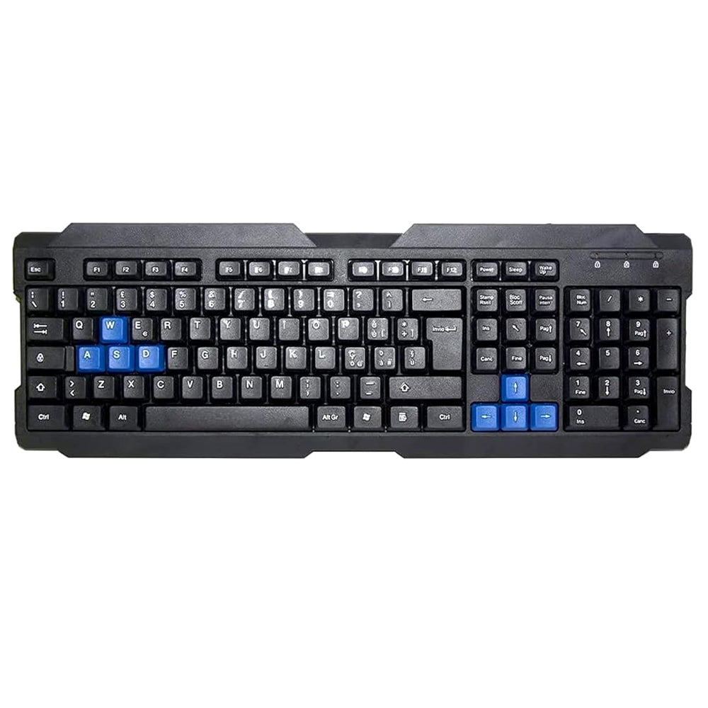 Zero ZR-600 Wired Keyboard English & Arabic - Black