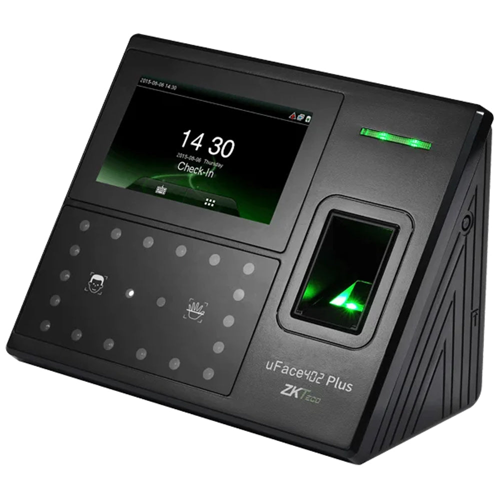 جهاز بصمة الوجه والاصبع زد كيه تيكو نت وورك Uface 402 Plus
