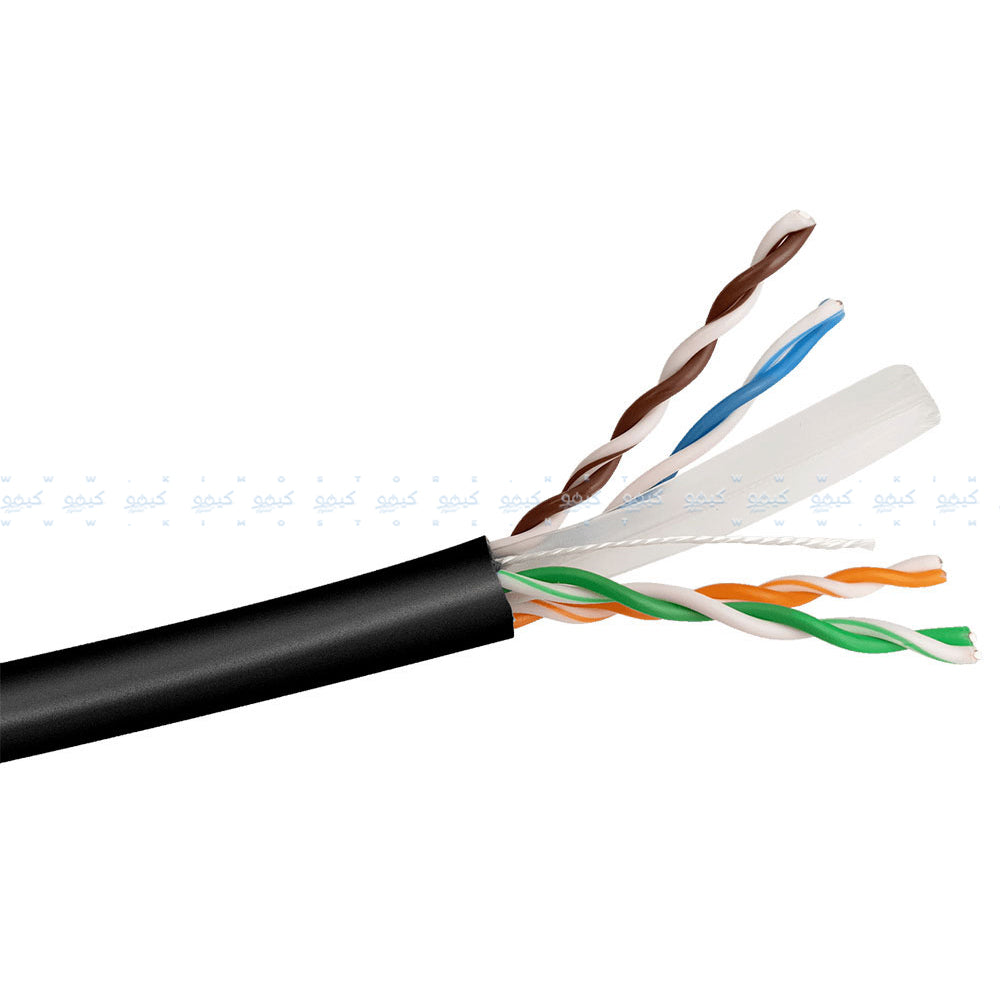 كابل نت وورك زد كيه تيكو 305 متر XL600-C-B-L 24AWG UTP Cat6 - أسود