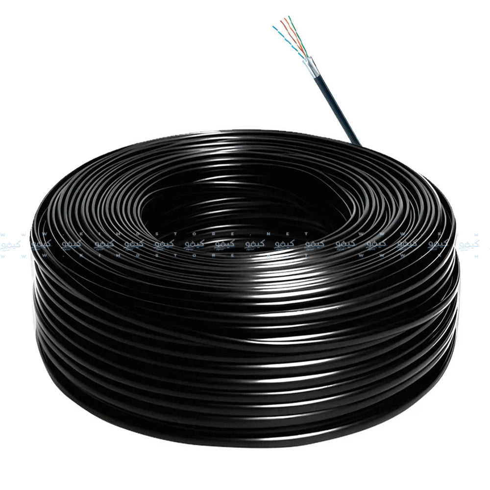 كابل نت وورك زد كيه تيكو 305 متر XL600-C-B-L 24AWG UTP Cat6 - أسود