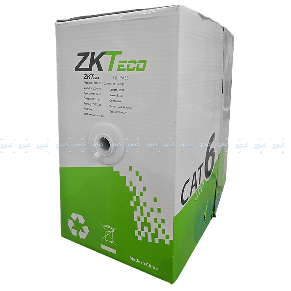 Zkteco XL600-C-B-L 24AWG Network Cable 305m Cat6 UTP - Black