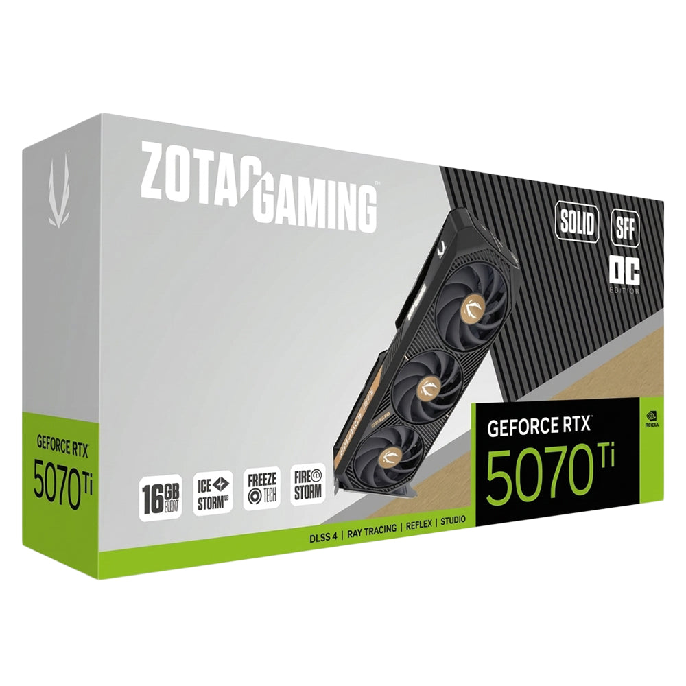 كارت شاشة زوتاك Gaming GeForce RTX 5070 Ti SOLID SFF OC 16GB GDDR7