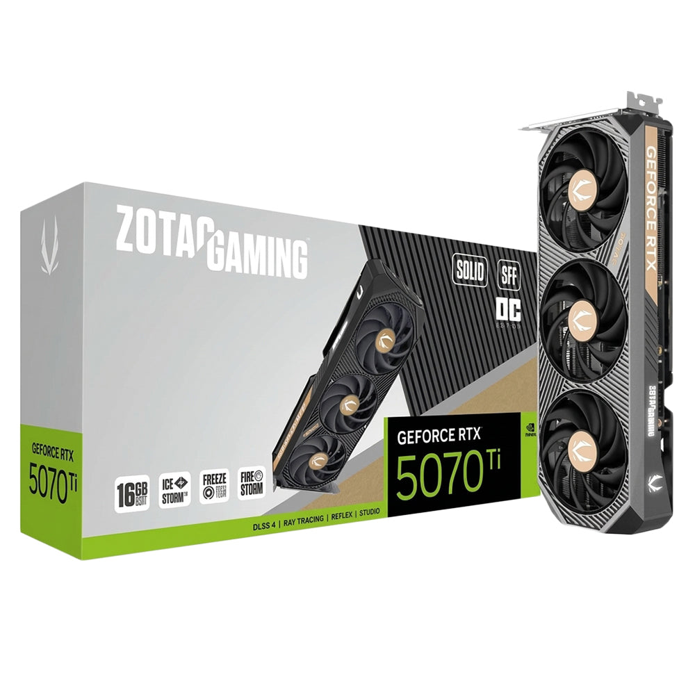 Zotac Gaming GeForce RTX 5070 Ti SOLID SFF OC 16GB GDDR7 Graphics Card