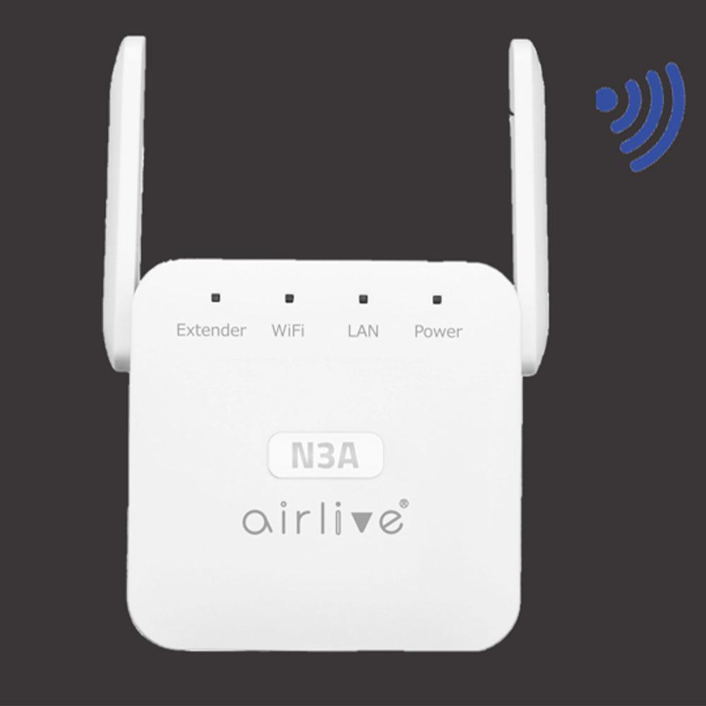 AirLive N3A Wi-Fi Range Extender 2 Antenna 300Mbps