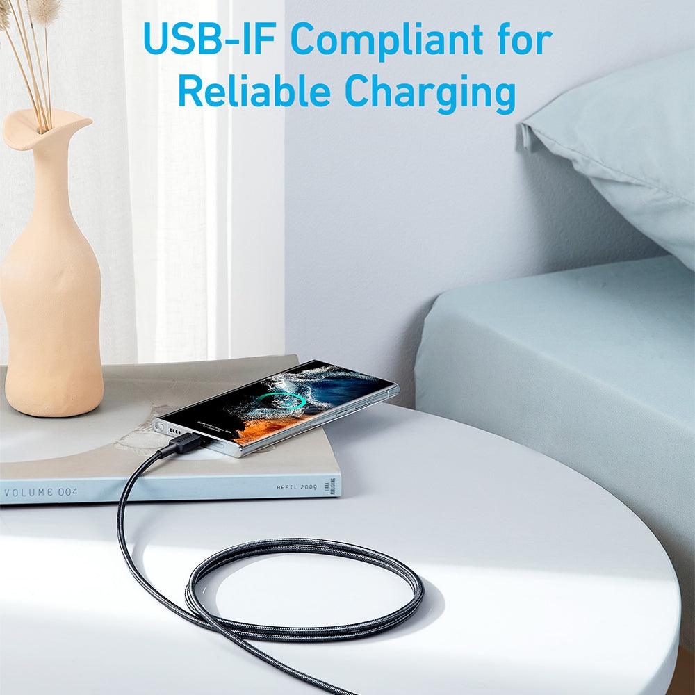 كابل شاحن موبايل تايب سي بمنفذ لايتينج