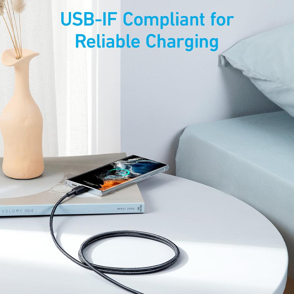 كابل شاحن موبايل تايب سي انكر