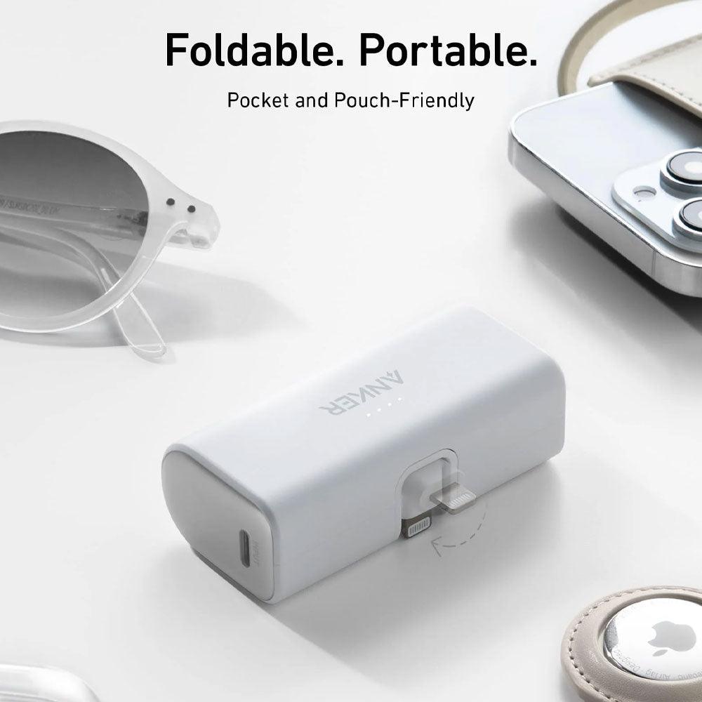 باور بنك انكر 621 A1645H21 بمنفذ تايب سي + موصل لايتنينج 12 وات 5000 مللي أمبير