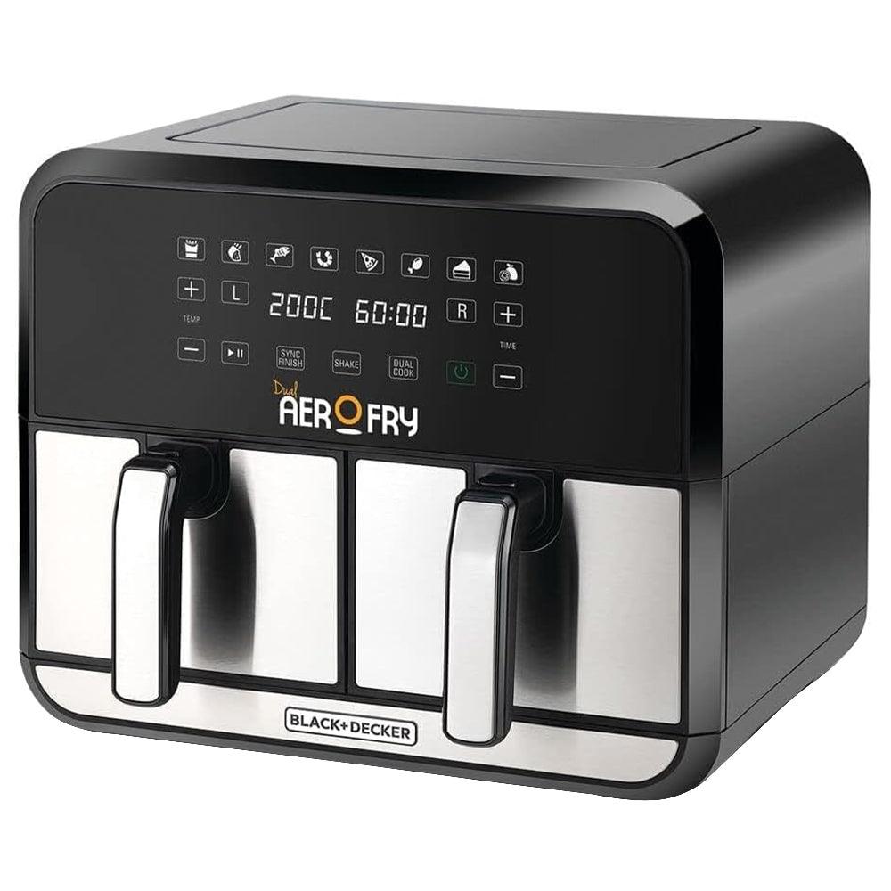 Black + Decker Air Fryer Aerofry DZAF1700-B5 4L+4L 1700W