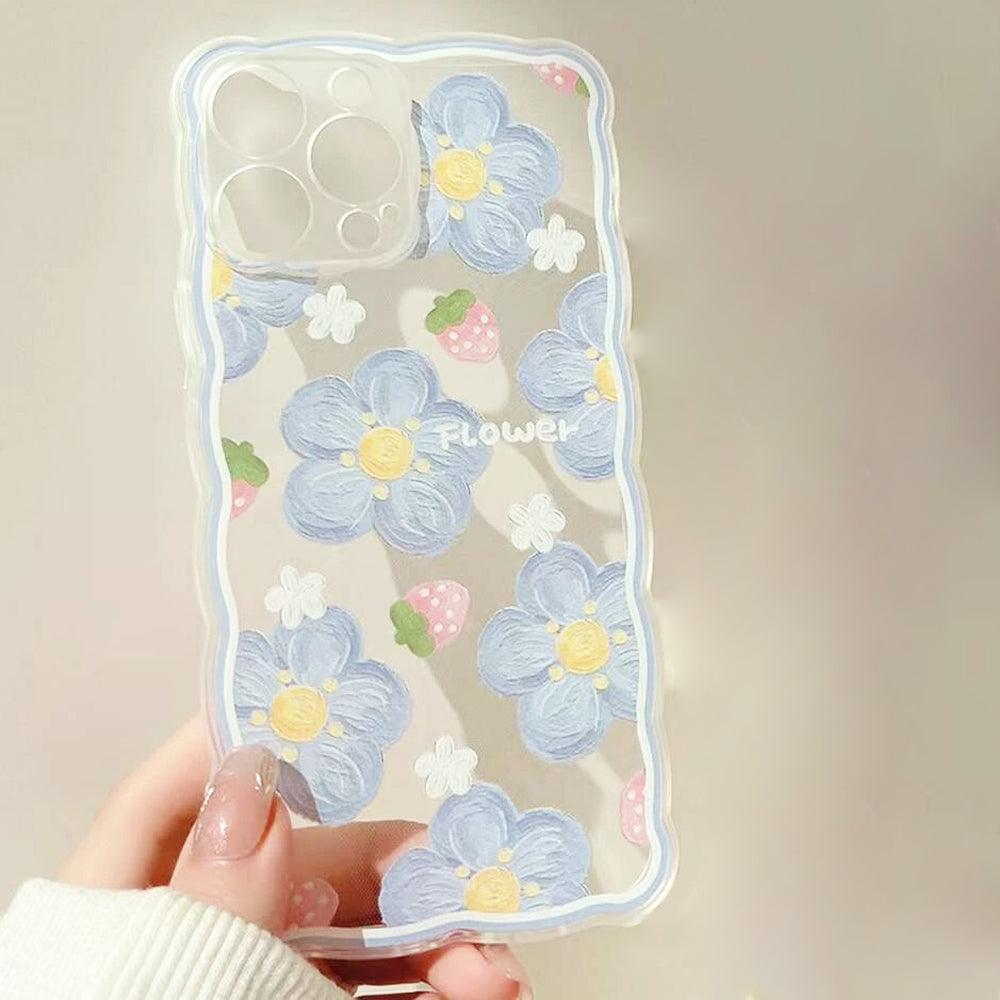 BlueFloralClearPhoneCoverAppleiPhone_2