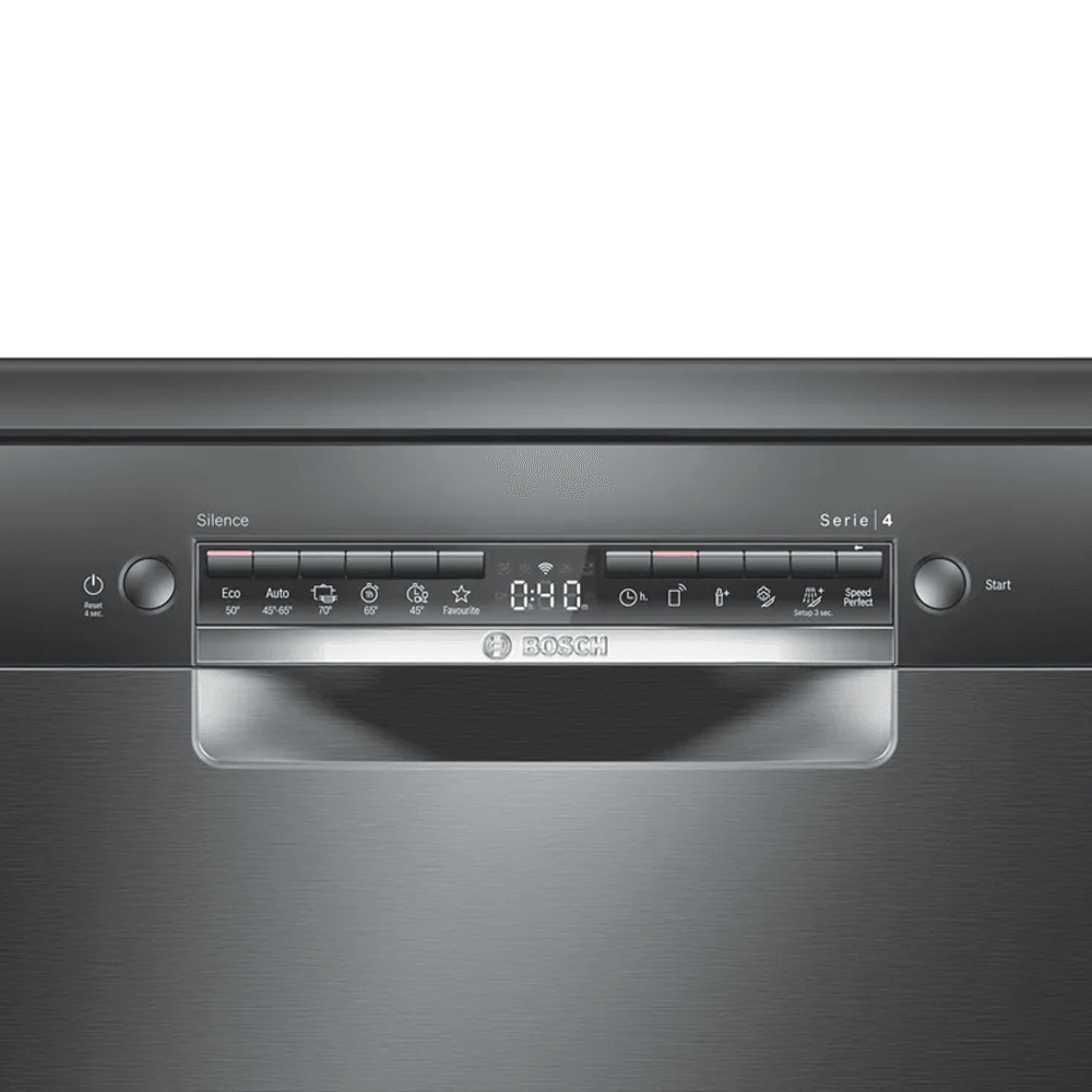 غسالة اطباق بوش 13 فرد 60 سم Series 4 SMS4IKC62T - أسود