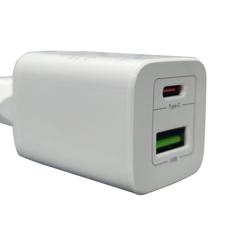 Buddy H30 Mini Wall Charger PD Type-C + USB 30W Fast Charging - Kimo Store