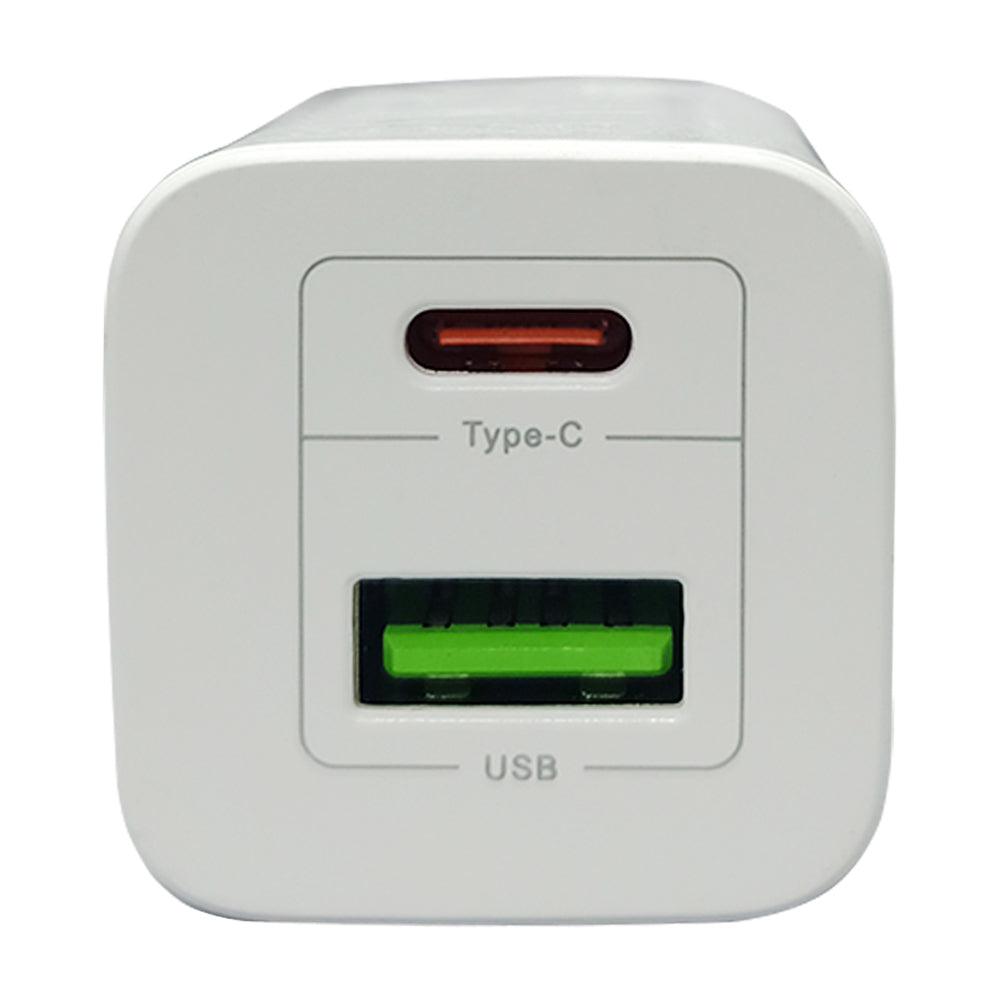 Buddy H30 Mini Wall Charger PD Type-C + USB 30W Fast Charging - Kimo Store