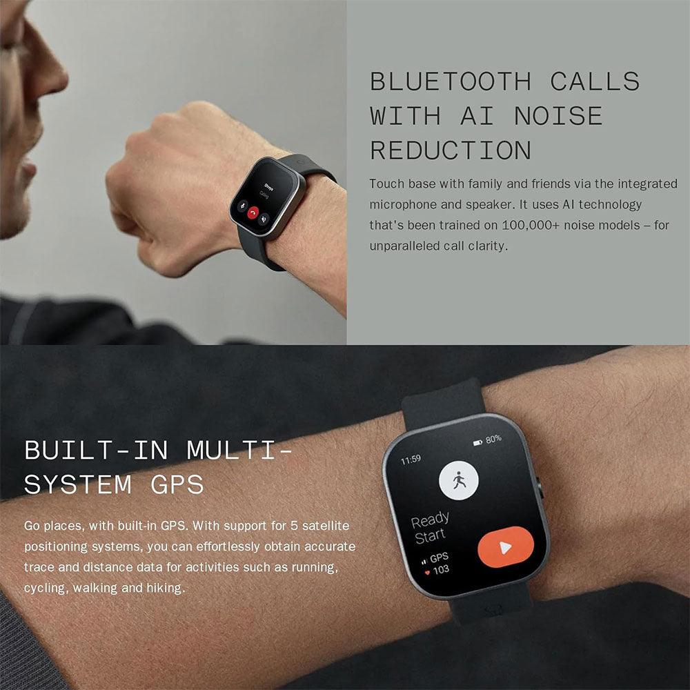 CMF Watch Pro D395 Smart Watch (47mm - GPS) Silver Aluminum Case With Light Gray Silicone Strap - Kimo Store