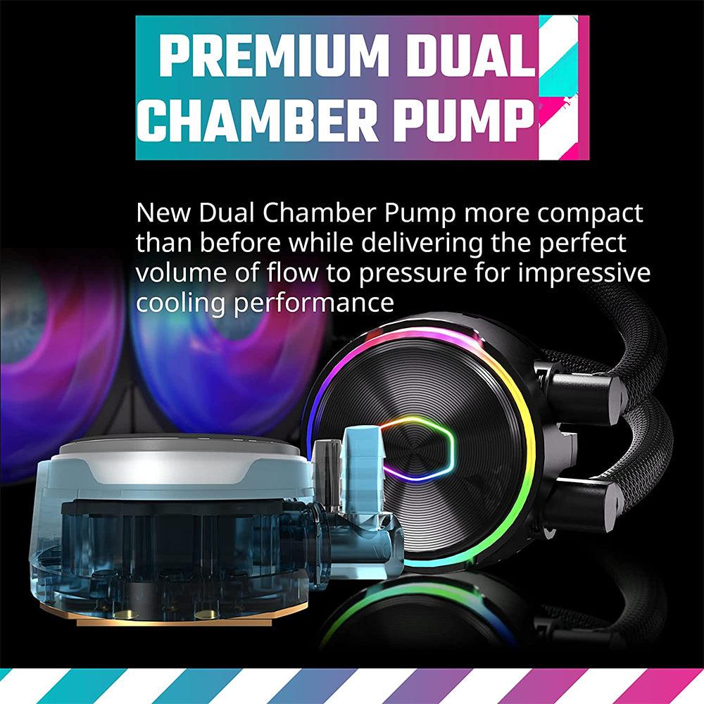 Cooler Master MasterLiquid PL240 FLUX ARGB CPU Liquid Cooler - Kimo Store