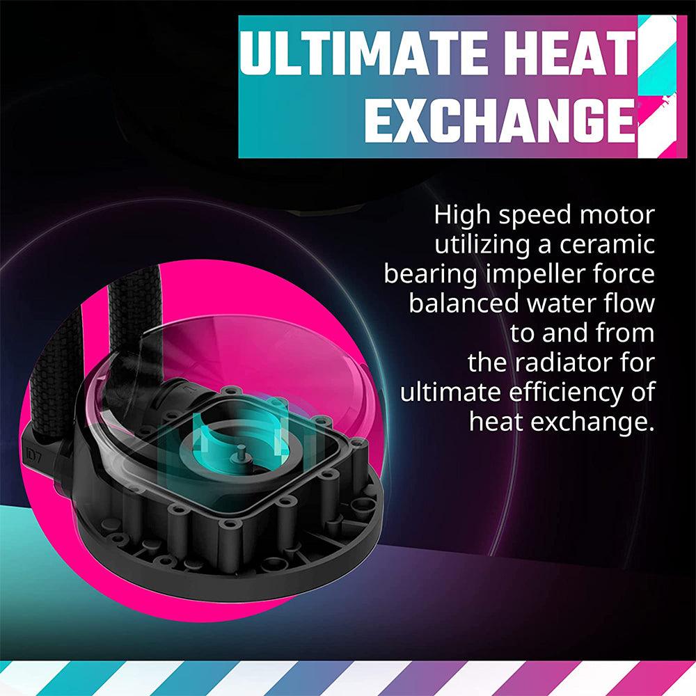 Cooler Master MasterLiquid PL240 FLUX ARGB CPU Liquid Cooler - Kimo Store