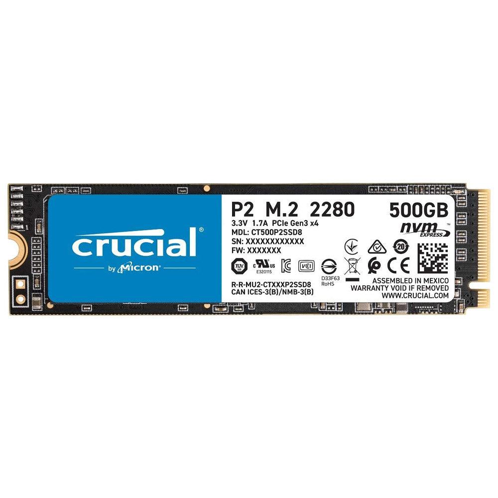 Crucial P2 500GB NVMe PCIe M.2 SSD (No Package)
