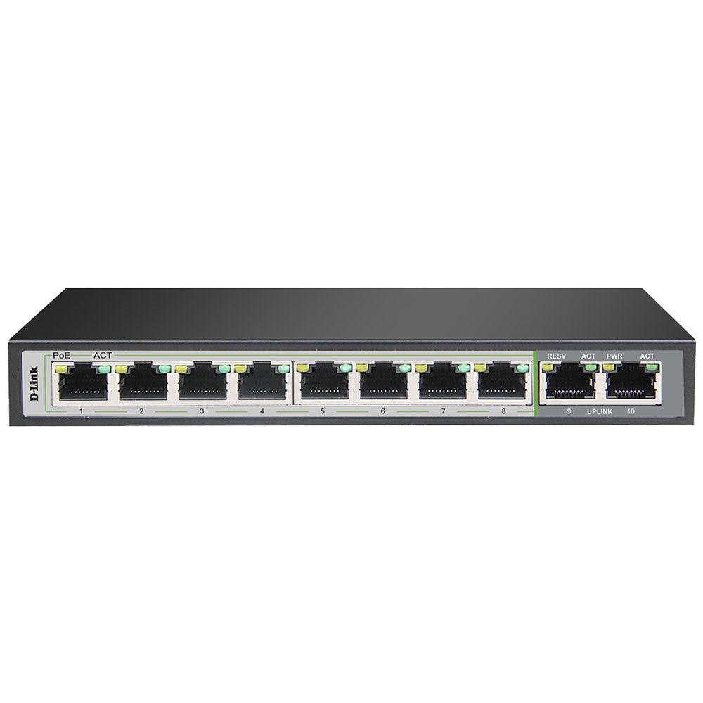 D-Link DGS-F1010P-E Unmanaged Desktop PoE Switch