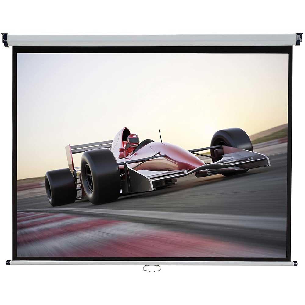 Electric Wall Projector Screen 244x244 cm