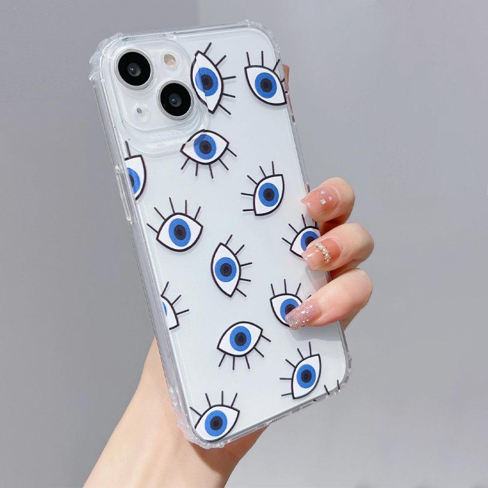 EyePatternClearPhoneCoverAppleiPhone_4