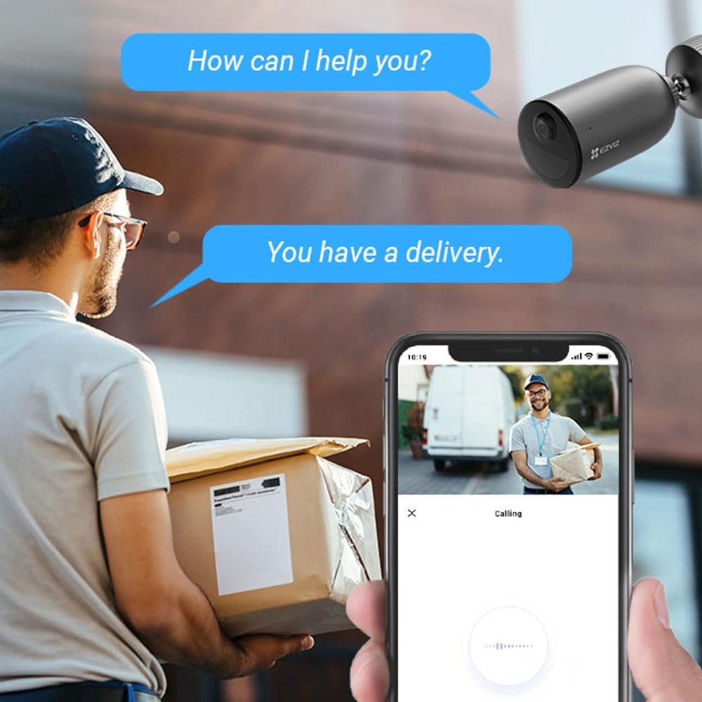 EZVIZ CS-EB3 Battery-Powered Wi-Fi Outdoor Security Camera 3MP 2.8mm (Mic) (Full Color) - Kimo Store
