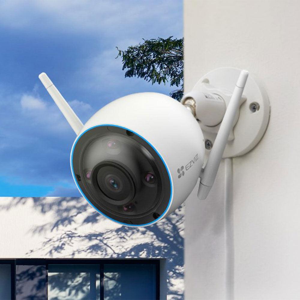 EZVIZ CS-H3-R100-1J3WKFL Wi-Fi Outdoor Security Camera 3K 5MP 4mm (Mic) (Full Color) - Kimo Store