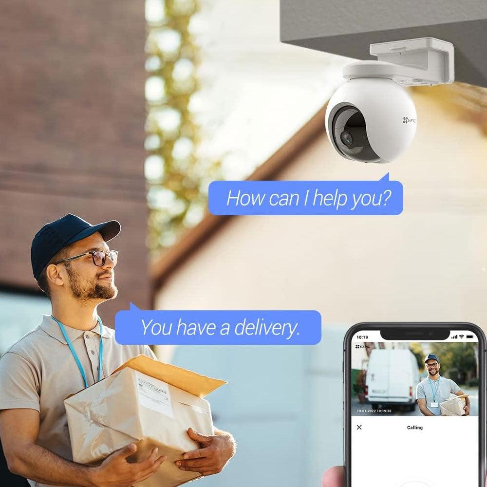 كاميرا مراقبة ايزفيز خارجية واي فاي إمالة و دوران 4 ميجابكسل 4 ملم