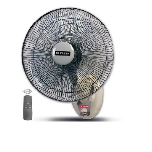 Fresh Wall Fan 16 inch with Remote - Gray