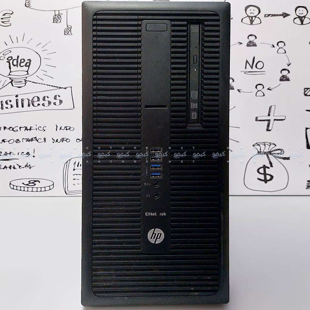 كمبيوتر تاور اتش بي EliteDesk 800 G2 (انتل كور i7-6700 - رام 8 جيجابايت DDR4 - بدون هارد - انتل HD جرافيكس - DVD RW) استعمال خارج