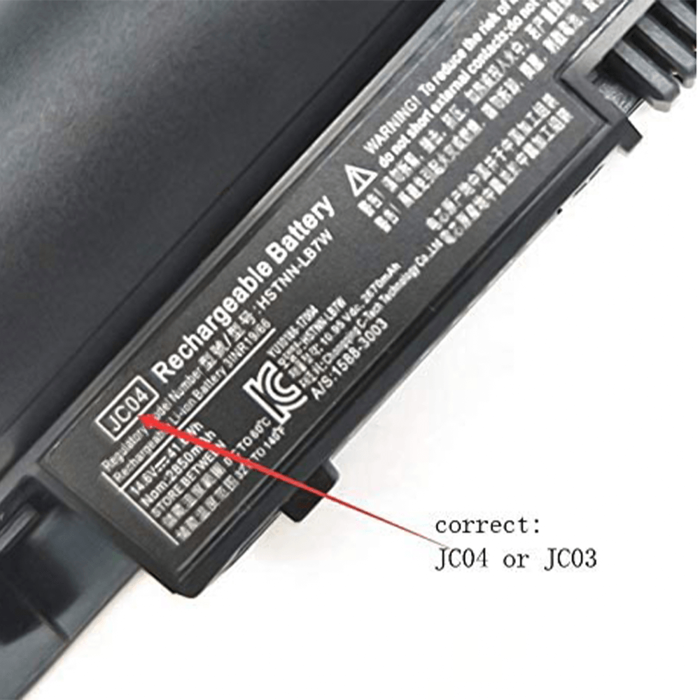 بطارية لاب توب اتش بي JC04 HP Laptop Battery