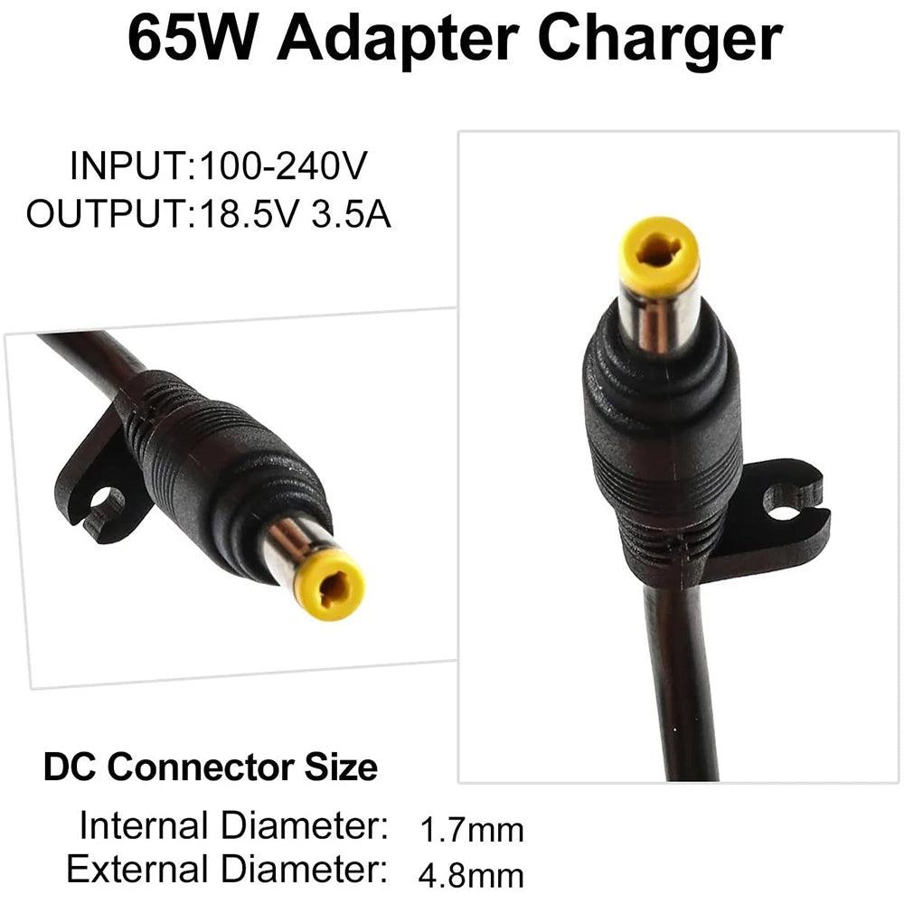 HP Laptop Charger CB 18.5V-3.5A (4.8mm x 1.7mm) - Kimo Store
