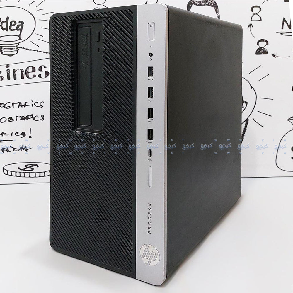 كمبيوتر تاور اتش بي ProDesk 600 G3 (انتل كور i3-7100 - رام 8 جيجابايت DDR4 - بدون هارد - انتل HD جرافيكس - DVD RW) استعمال خارج