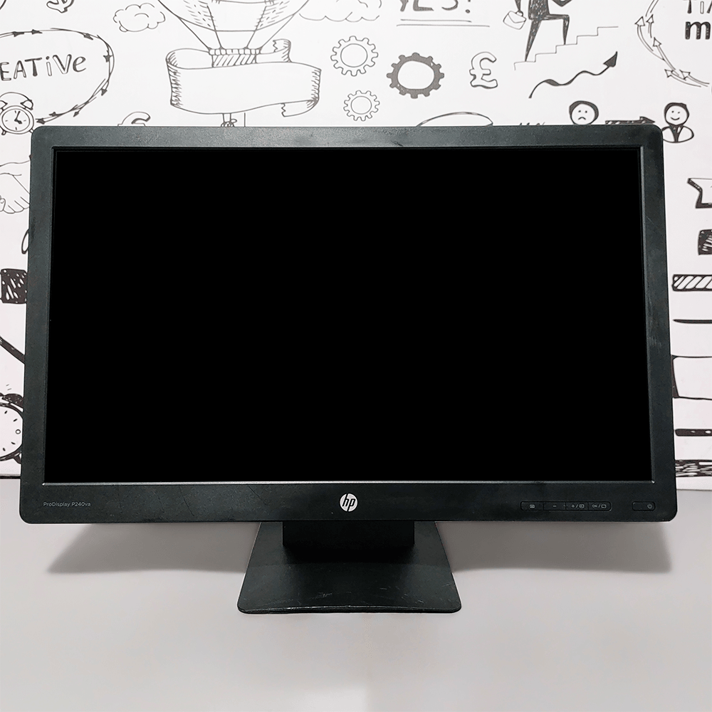 HP ProDisplay P240va 24 Inch IPS LED FHD HDMI Monitor (Grade A) Original Used